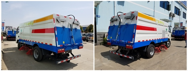 廠區(qū)清潔利器 干式道路掃路車與慶鈴5方洗掃車價格解析及防撞緩沖車的安全保障
